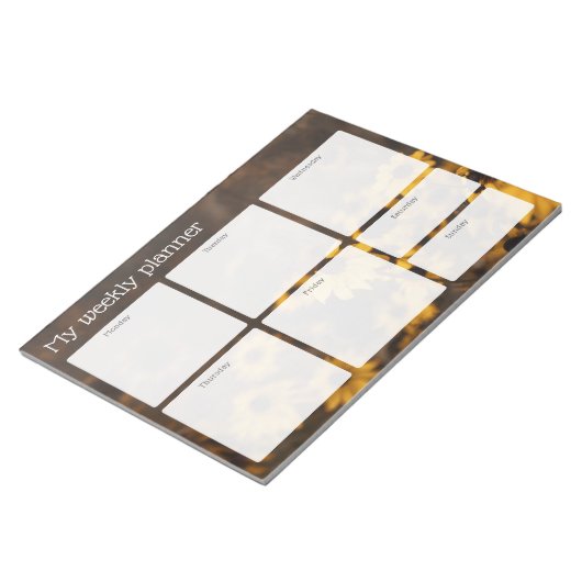 Vintage meadow Weekly Planner Notizblock (angewinkelt)