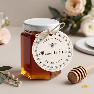 Vintage Meant to Bee Hochzeits-Higelinie Favor Gummistempel