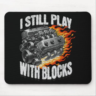 Vintage Mechanic Garage Auto Motor Ich Spiele Imme Mousepad