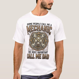 Vintage Mechaniker Papa Gang Wrench Vater Design_1 T-Shirt