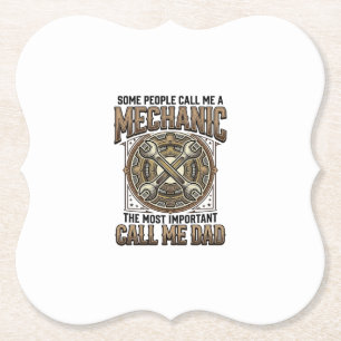 Vintage Mechaniker Papa Gang Wrench Vater Design_1 Untersetzer