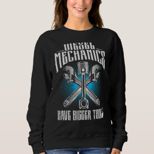 Vintage Mechanische Dieselmechaniken haben ein grö Sweatshirt