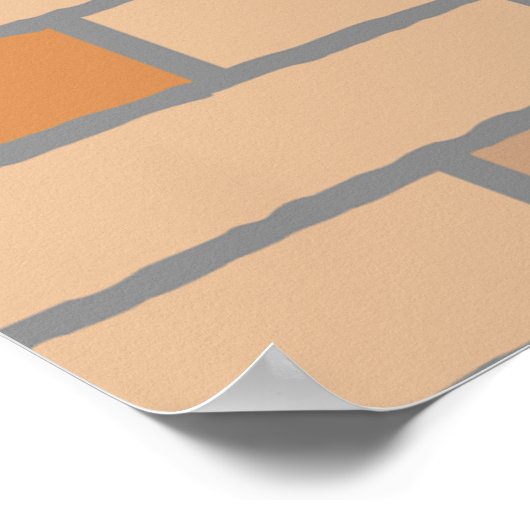 Vintage mechanische Konstruktion der Pullebügel Poster (Ecke)