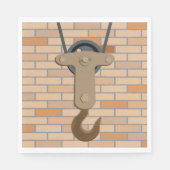 Vintage mechanische Konstruktion der Pullebügel Serviette (Vorderseite)