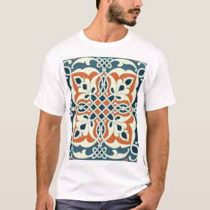 Vintage-Medaillon: Farbige nahtlose Muster T-Shirt