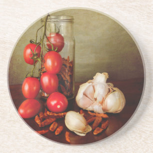 Vintage mediterrane Aromen Untersetzer
