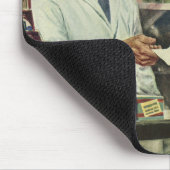 Vintage Medizin, Apotheker und Mädchen Mousepad (Ecke)