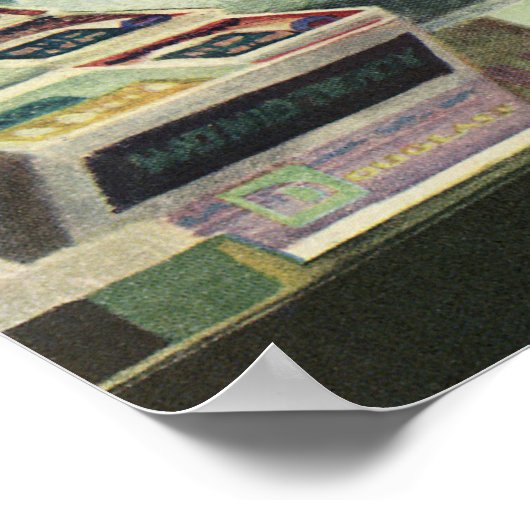 Vintage Medizin, Apotheker und Mädchen Poster (Ecke)