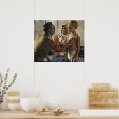 Vintage Medizin, Arzt mit Jungen und Müttern Poster (Küche)