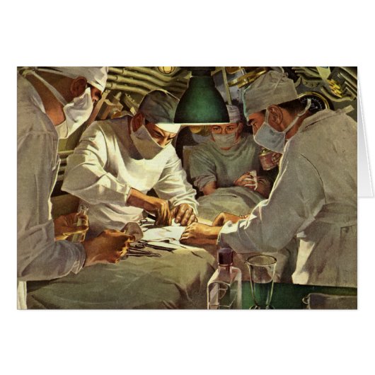 Vintage Medizin, Ärzte Darstellende Operation in d (Vorderseite (Horizontal))