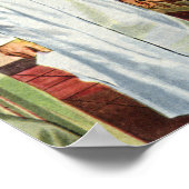 Vintage Medizin, Ärztin und Krankenschwester Poster (Ecke)