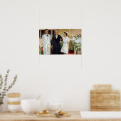 Vintage Medizin, Ärztin und Krankenschwester Poster (Küche)