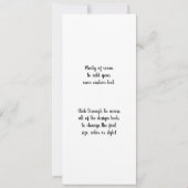 Vintage Medizin, ärztliche Untersuchung eines kran Einladung (Rückseite)