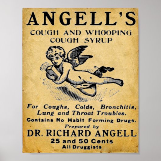 Vintage Medizin Druck - Angells Poster (Vorne)