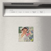 Vintage Medizin, glückliche Krankenschwester in ei Magnet (In Situ (Geschirrspüler))