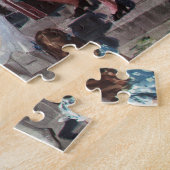 Vintage Medizin, Krankenschwester mit neugeborenem Puzzle (Seite)