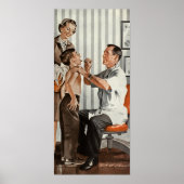 Vintage Medizin, Pädiatrischer Arzt mit Patient Poster (Vorne)