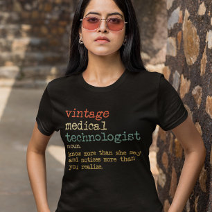 Vintage-Medizinisch-Technischer Laborwissenschaftl T-Shirt