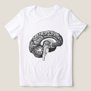 Vintage medizinische Anatomie-Illustration menschl Tri-Blend Shirt