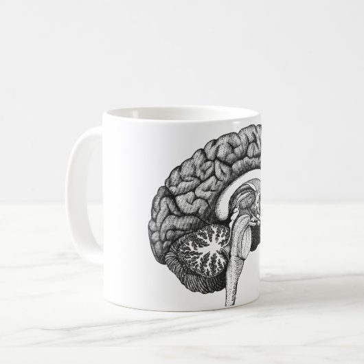 Vintage medizinische Anatomie zur Veranschaulichun Kaffeetasse (Vorderseite Links)