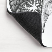 Vintage medizinische Anatomie zur Veranschaulichun Mousepad (Ecke)