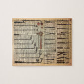 Vintage medizinische Instrumente Puzzle (Horizontal)