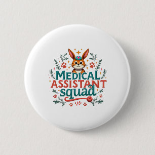 Vintage medizinische Istvant Squad Funny Ohr Blume Button