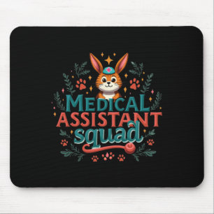 Vintage medizinische Istvant Squad Funny Ohr Blume Mousepad