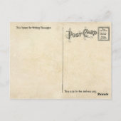 Vintage medizinische Pflanze Tabakpflanze Botanisc Postkarte (Rückseite)