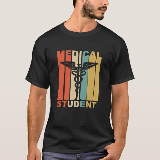 Vintage medizinische Schulstudenten-Grafik T-Shirt (Vorderseite)