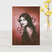 Vintage Medusa Karte (Gelbe Blume)