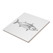 Vintage Meeresfrüchte-Fisch-Kunst - Fliese (Seite)