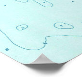 Vintage Meereshöhe NJ-Karte (1953) Poster (Ecke)