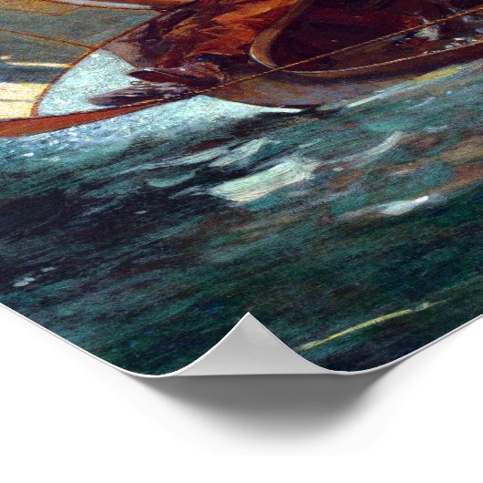 Vintage Meereskunst Poster (Ecke)