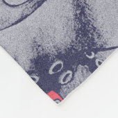 Vintage Meereslebewesen Fleecedecke (Ecke)