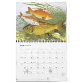 Vintage Meereslebewesen und Meerestiere Kalender (Mär 2026)