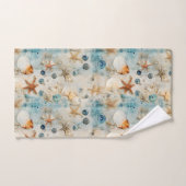 Vintage Meeresschätze Badhandtuch Set (Handtuch)