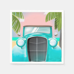 vintage Meeresschaum-grüne Auto Serviette