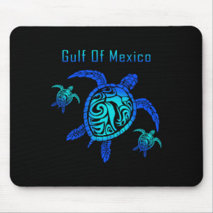 Vintage Meeresschildkröte Golf von Mexiko Est 1550 Mousepad