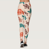 Vintage Meeresschildkröte Leggings (Rückseite)