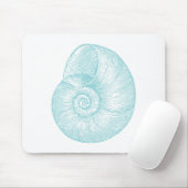 Vintage Meeresseashell Mousepad (Mit Mouse)