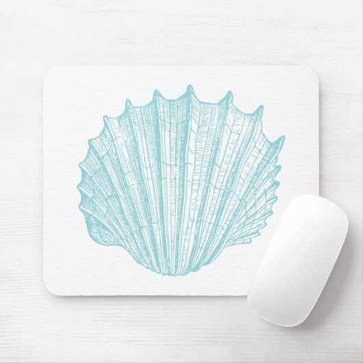 Vintage Meeresseashell Mousepad (Mit Mouse)