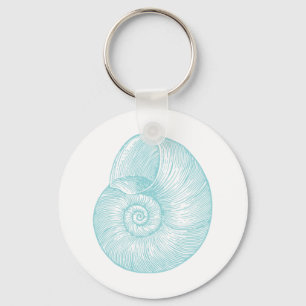 Vintage Meeresseashell Schlüsselanhänger