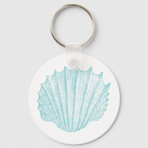 Vintage Meeresseashell Schlüsselanhänger