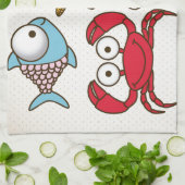 Vintage Meerestiere Küchentücher (Gefaltet)