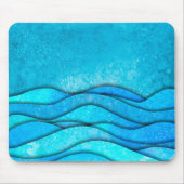 Vintage Meereswellen Mousepad (Vorne)