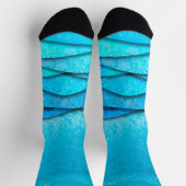Vintage Meereswellen Socken (Oben)