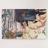 Vintage Meerjungfrau beim Seeschiff Puzzle (Horizontal)