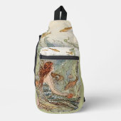 Vintage Meerjungfrau Crossbody Bag (Vorderseite)