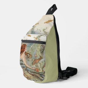 Vintage Meerjungfrau Crossbody Bag